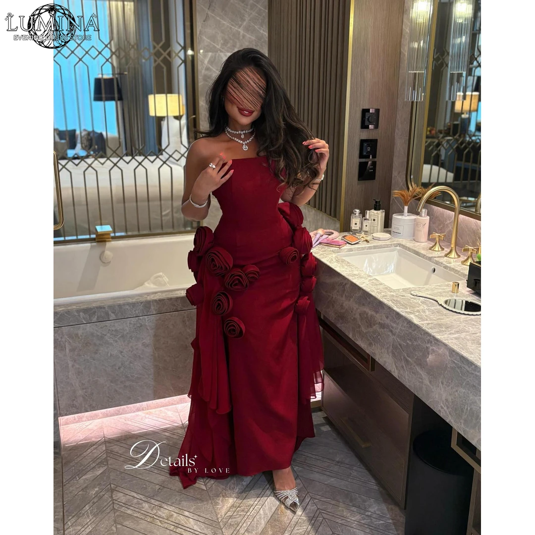 Lumina Custom Made Evening Dresses for Special Occasions Luxury Elegant Party Dresses for Weddings Fishtail Skirt Red 3D Flowers
Lumina Custom Made Evening Dresses for Special Occasions Luxury Elegant Party Dresses for Weddings Fishtail Skirt Red 3D Flowers