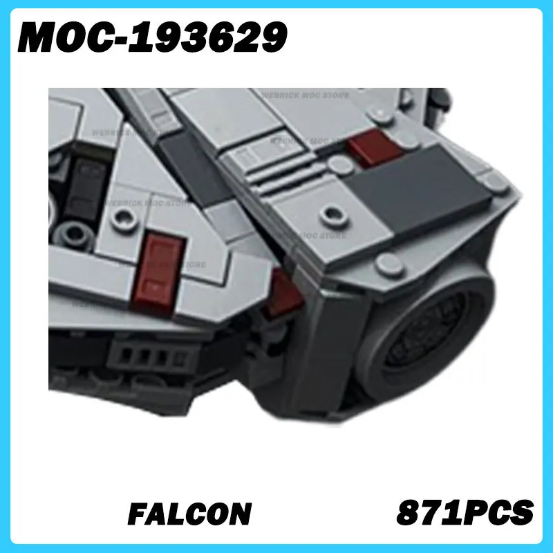 MOC-193629 Space Movie Series Falcon Building Blocks DIY Model Assemble Bricks Puzzle Toys Education Children Christmas For Gift
MOC-193629 Space Movie Series Falcon Building Blocks DIY Model Assemble Bricks Puzzle Toys Education Children Christmas For Gift