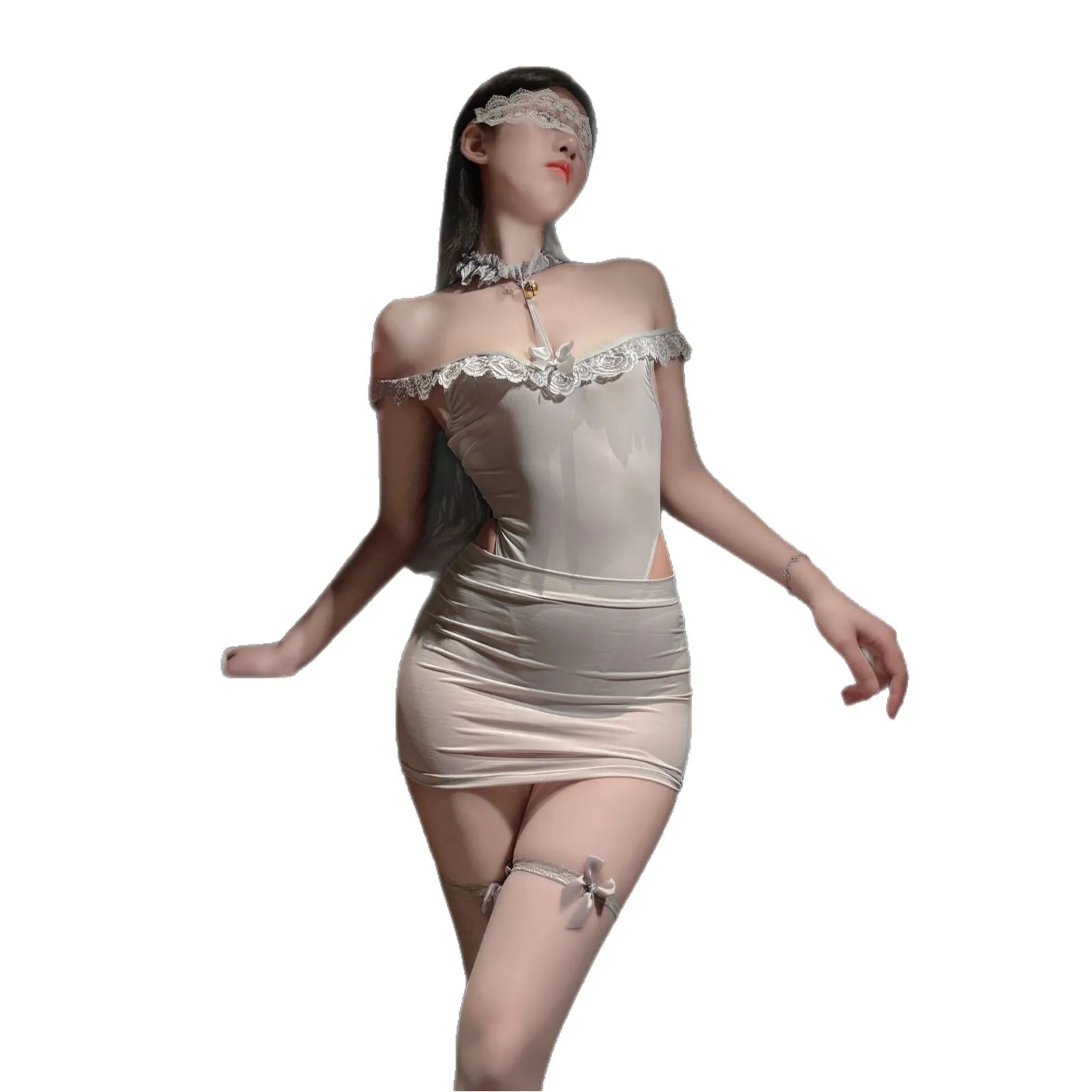 Sexy Secretary Nightclub Maid Uniform Sexy Sleepwear Women's No-Undress Bodycon Hanging Neck Dress Transparent Pure Desire JSNP
Sexy Secretary Nightclub Maid Uniform Sexy Sleepwear Women's No-Undress Bodycon Hanging Neck Dress Transparent Pure Desire JSNP