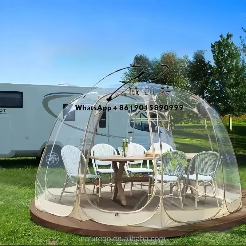 Double Layer Transparent Bubble Tent Foldable PVC Weatherproof Pod for Family Camping Picnics
Double Layer Transparent Bubble Tent Foldable PVC Weatherproof Pod for Family Camping Picnics