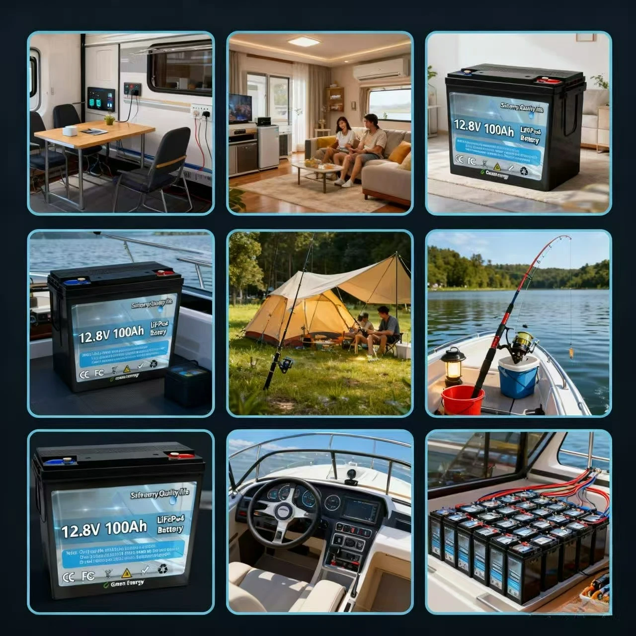 100Ah LiFePO4 Battery New 12V Build in 100A BMS Perfect Replacement for Lead Acid for Motorhomes, Solar System 6000+ Cycles
100Ah LiFePO4 Battery New 12V Build in 100A BMS Perfect Replacement for Lead Acid for Motorhomes, Solar System 6000+ Cycles