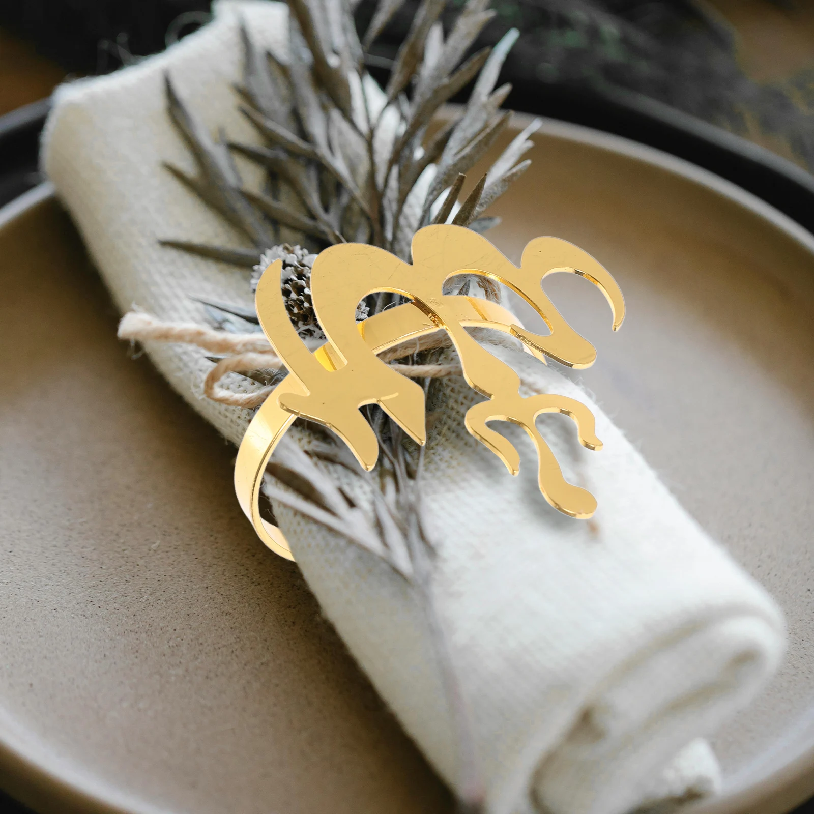 4PCS Golden Rings Metal Tableware for Restaurant Party Banquet Home Decor Metal Napkin Ring Elegant Napkin Holder
4PCS Golden Rings Metal Tableware for Restaurant Party Banquet Home Decor Metal Napkin Ring Elegant Napkin Holder