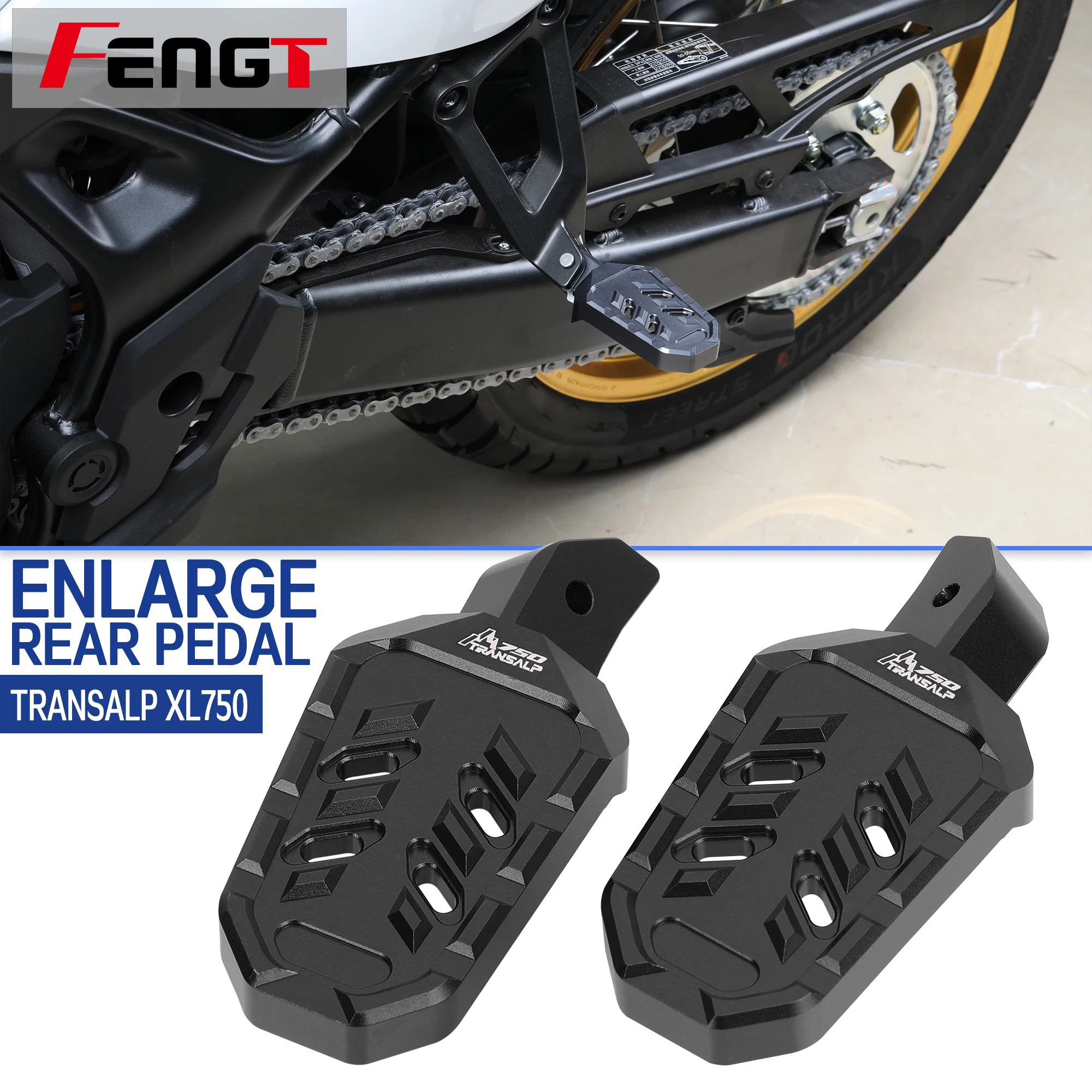 For Honda TRANSALP XL750 Motorcycle XL750V Rear Foot Pedal Pegs Aluminium Footrest Expandable Teeth Pedal Kit TRANSALP XL 750
For Honda TRANSALP XL750 Motorcycle XL750V Rear Foot Pedal Pegs Aluminium Footrest Expandable Teeth Pedal Kit TRANSALP XL 750