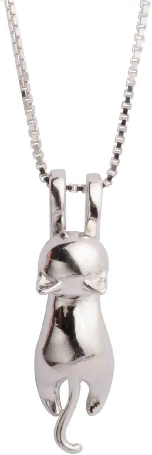 Sterling Silver Cat Necklaces Cat Accessories for Women Mom Lover Lady Themed Gifts Cute Silver Kitten Jewelry Birthday Gifts
Sterling Silver Cat Necklaces Cat Accessories for Women Mom Lover Lady Themed Gifts Cute Silver Kitten Jewelry Birthday Gifts