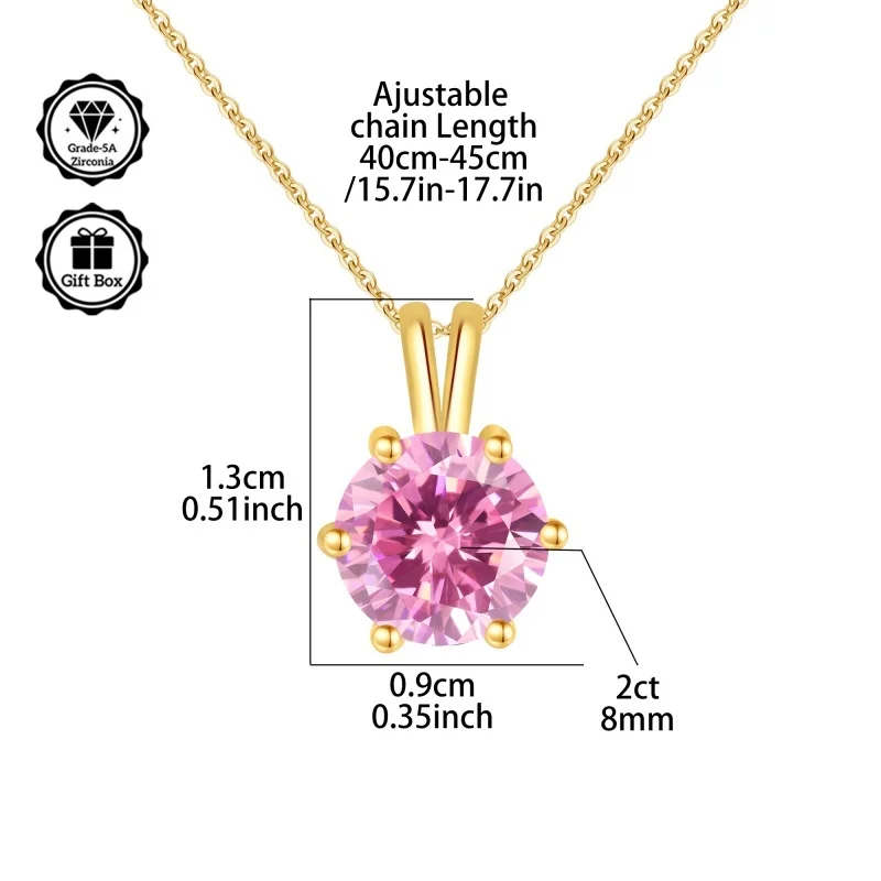 Ювелирные изделия LAMVOICE для женщин, рождественский подарок, подарок высокого качества, 2-каратное ожерелье с цирконием, ожерелье из стерлингового серебра S925
Ювелирные изделия LAMVOICE для женщин, рождественский подарок, подарок высокого качества, 2-каратное ожерелье с цирконием, ожерелье из стерлингового серебра S925