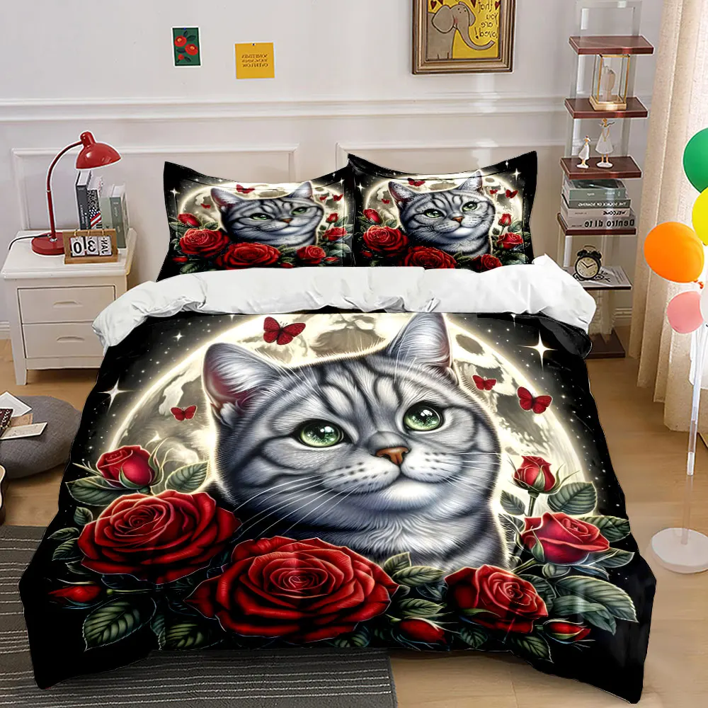 Full moon with roses and butterflies Pattern Duvet Cover Set Digital Print Colorful Polyester Bedding with Zipper Closur
Full moon with roses and butterflies Pattern Duvet Cover Set Digital Print Colorful Polyester Bedding with Zipper Closur