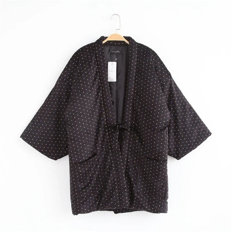 Japanese Hanten Jackets for Men Kimono Women Winter Cotton Coat Keep Warm Tops Thick Haori Asian Clothes Homewear
Japanese Hanten Jackets for Men Kimono Women Winter Cotton Coat Keep Warm Tops Thick Haori Asian Clothes Homewear