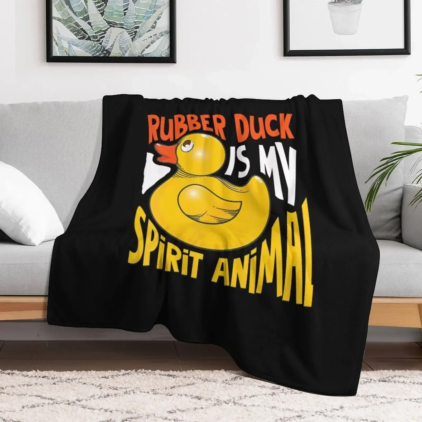 Cool Funny Rubber Duck Is My Spirit Animal Throw Blanket Soft Plush Plaid for sofa decorative Plaid on the sofa Blankets
Cool Funny Rubber Duck Is My Spirit Animal Throw Blanket Soft Plush Plaid for sofa decorative Plaid on the sofa Blankets