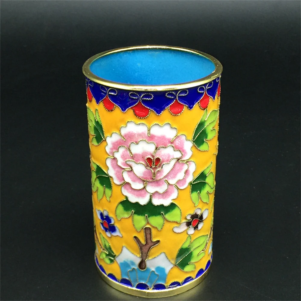 Chinese antique glazed Cloisonne gold-plated pen holder crafts can choose colors
Chinese antique glazed Cloisonne gold-plated pen holder crafts can choose colors