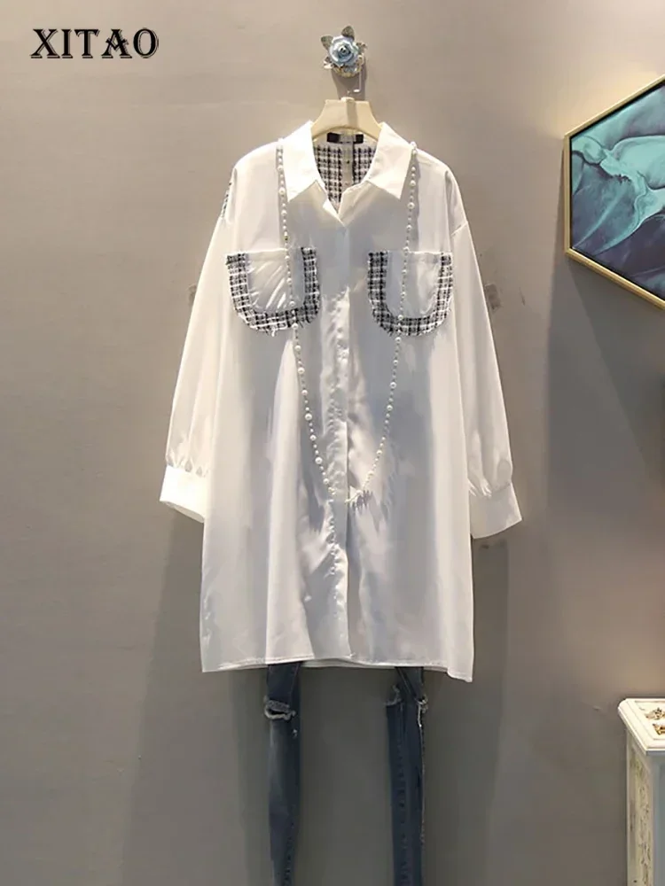 XITAO Chiffon Plaid Blouse Women Korea Fashion New Pocket Single Breast 2025 Spring Elegant Minority Casual Long Shirt GCC1752
XITAO Chiffon Plaid Blouse Women Korea Fashion New Pocket Single Breast 2025 Spring Elegant Minority Casual Long Shirt GCC1752