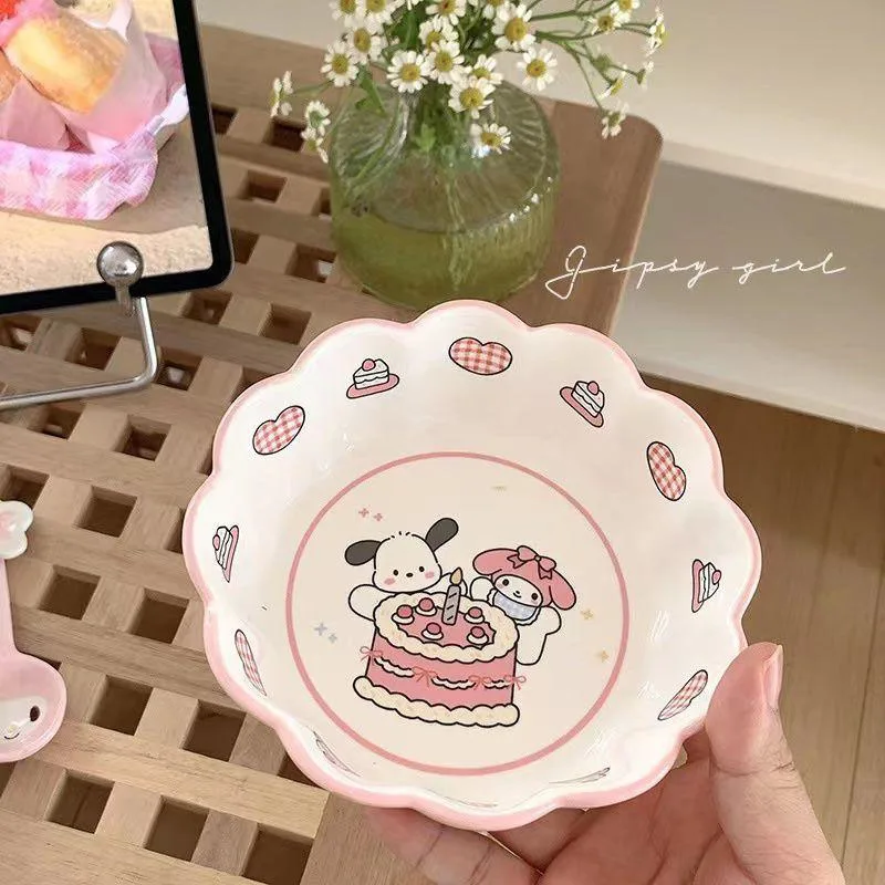 Sanrio Pachacco Mymelody овсяная чаша Ins Студенческая кавайная фруктовая чаша мягкая клейкая керамическая чаша мультяшная креативная керамическая чаша
Sanrio Pachacco Mymelody овсяная чаша Ins Студенческая кавайная фруктовая чаша мягкая клейкая керамическая чаша мультяшная креативная керамическая чаша
