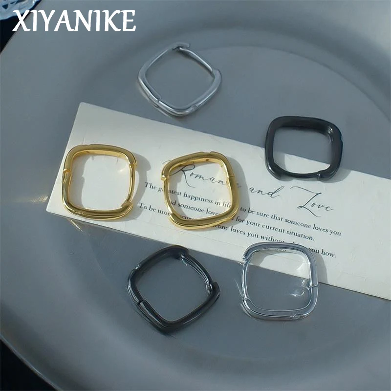 XIYANIKE Minimalist Geometric Square Hoop Earrings For Women Lady Fashion New Jewelry Gift Party Wholesale серьги женски
XIYANIKE Minimalist Geometric Square Hoop Earrings For Women Lady Fashion New Jewelry Gift Party Wholesale серьги женски