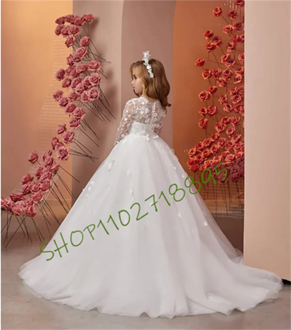 Flower Girl Dresses Lace Floral Applique Pageant Dresses For Girls First Communion Gown Kids Prom Dresses
Flower Girl Dresses Lace Floral Applique Pageant Dresses For Girls First Communion Gown Kids Prom Dresses