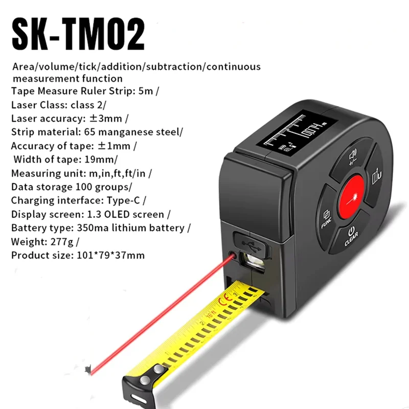 【New-Sale】Measure Ruler Backlight Distance Meter Professional High Precision Industrial Grade
【New-Sale】Measure Ruler Backlight Distance Meter Professional High Precision Industrial Grade