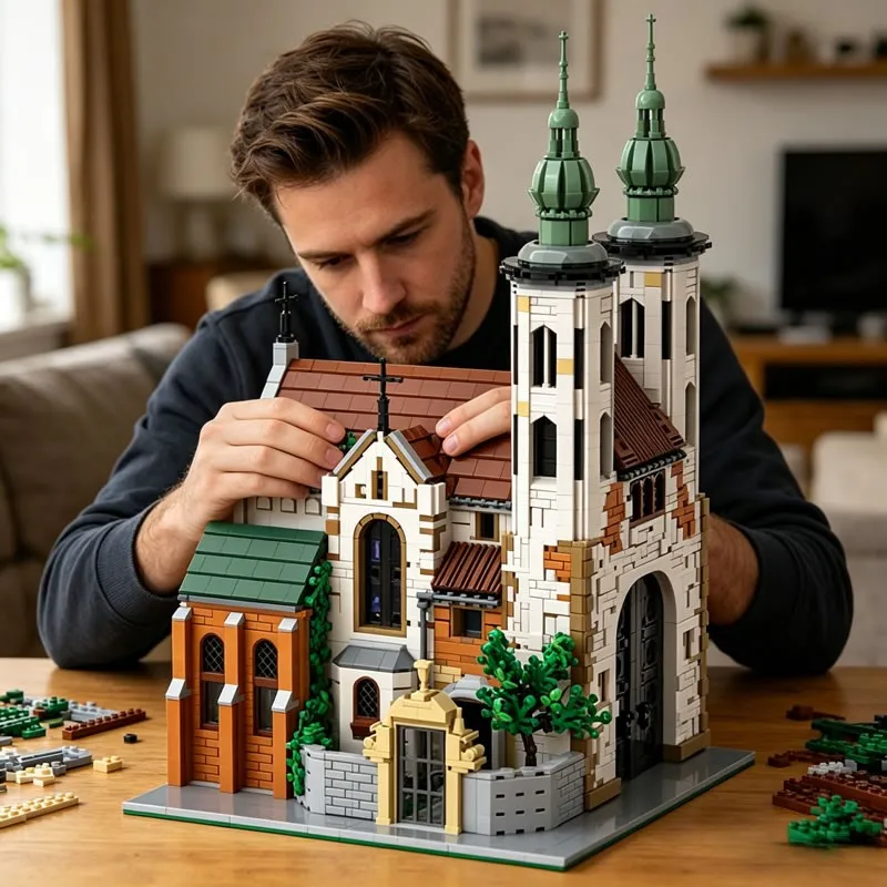 Building Blocks MOC European Street Architecture St Andrew's Church Medieval Cathedral Model DIY Desktop Collectible Adults Gift
Building Blocks MOC European Street Architecture St Andrew's Church Medieval Cathedral Model DIY Desktop Collectible Adults Gift