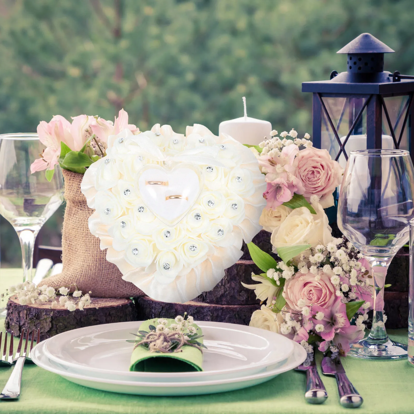 Heart Shaped Wedding Ring Holder Transparent Box Rhinestone Adornment Exquisite Craftsmanship Plastic Jewelry Storage Romantic
Heart Shaped Wedding Ring Holder Transparent Box Rhinestone Adornment Exquisite Craftsmanship Plastic Jewelry Storage Romantic