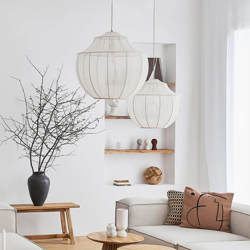 Nordic Minimalist Fabric Wabi Sabi Led Chandelier Living Dining Room Bar Home Decor Pendant Lights Bedroom Bedside Hanging Lamp
Nordic Minimalist Fabric Wabi Sabi Led Chandelier Living Dining Room Bar Home Decor Pendant Lights Bedroom Bedside Hanging Lamp
