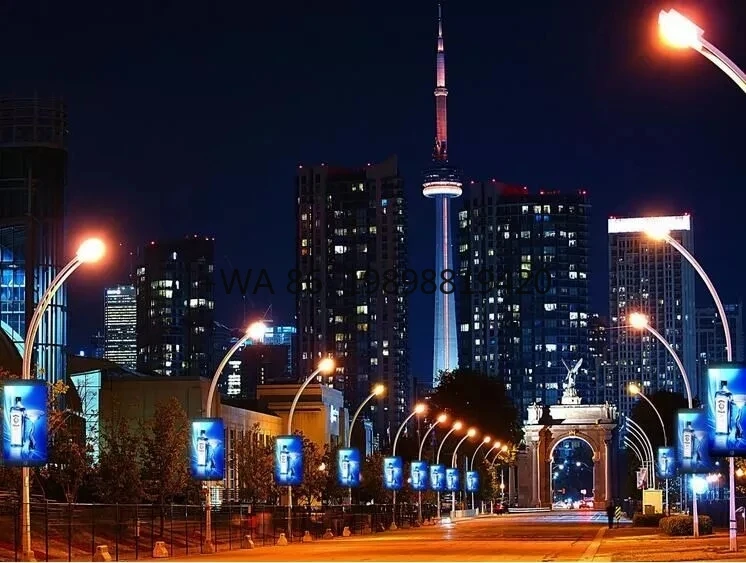 Освещение Светодиодный дисплей Двухсторонняя рекламная вывеска Светодиодный цифровой экран Открытый столб Световой короб Street
Освещение Светодиодный дисплей Двухсторонняя рекламная вывеска Светодиодный цифровой экран Открытый столб Световой короб Street