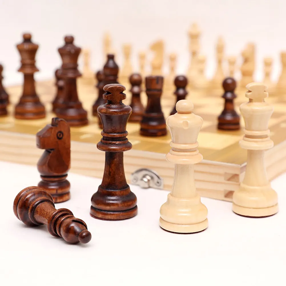 1Set Wooden International Board Foldable Design with Piece Storage Compartment Portable Compact for Travel
1Set Wooden International Board Foldable Design with Piece Storage Compartment Portable Compact for Travel