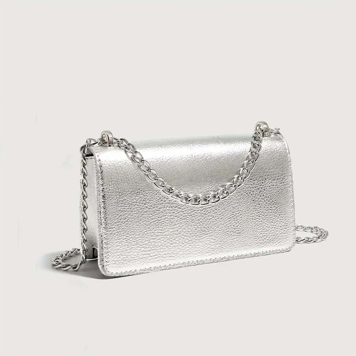 Silvery Women's Chain Purse | Fashionable Small Square Shoulder Bag | Versatile Crossbody & Underarm Ladies' Handbag
Silvery Women's Chain Purse | Fashionable Small Square Shoulder Bag | Versatile Crossbody & Underarm Ladies' Handbag