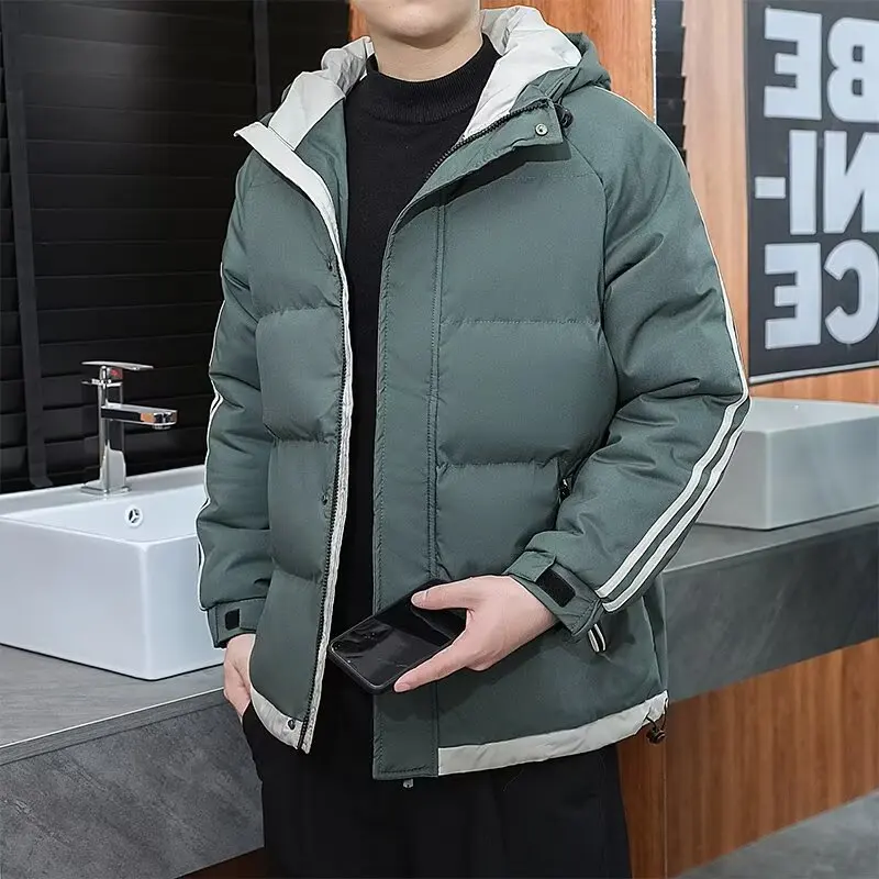 Осенне-зимние термотолстые мужские куртки, модное теплое пальто, парки, свободное умное повседневное пальто-пуховик, верхняя одежда, серая зеленая парка
Осенне-зимние термотолстые мужские куртки, модное теплое пальто, парки, свободное умное повседневное пальто-пуховик, верхняя одежда, серая зеленая парка