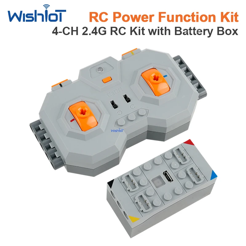 4 Channel 2.4G Remote Control Set Receiver Li ion Battery Pack Power Mechanical Building Blocks Bricks Toy Gifts For Kids
4 Channel 2.4G Remote Control Set Receiver Li ion Battery Pack Power Mechanical Building Blocks Bricks Toy Gifts For Kids