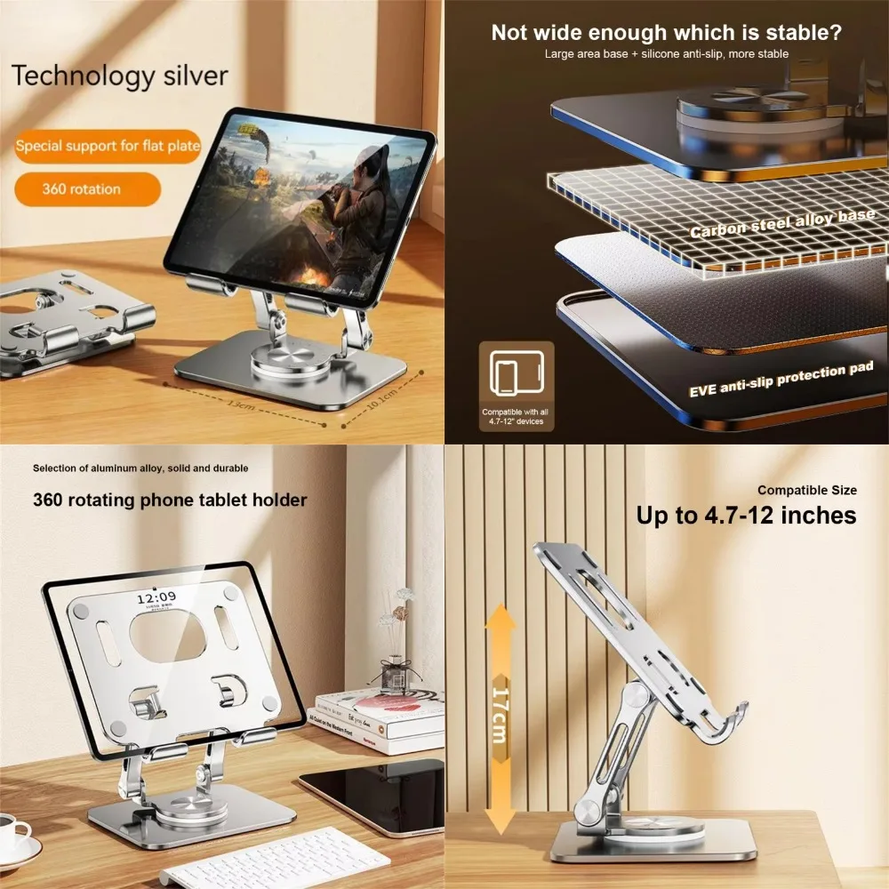 uaaae Laptop Bracket Mobile phone tablet bracket aluminum alloy multifunctional desktop lazy bracket 360 degree rotation foldabl
uaaae Laptop Bracket Mobile phone tablet bracket aluminum alloy multifunctional desktop lazy bracket 360 degree rotation foldabl