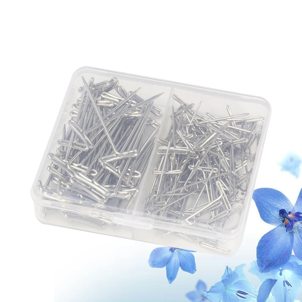 100pcs T-Pins Set T Stainless Steel 2 Sizes 45Mm 53Mm Metal Hair T Pins Storage Box Included For Tailor Sewing Jewelry 
100pcs T-Pins Set T Stainless Steel 2 Sizes 45Mm 53Mm Metal Hair T Pins Storage Box Included For Tailor Sewing Jewelry
