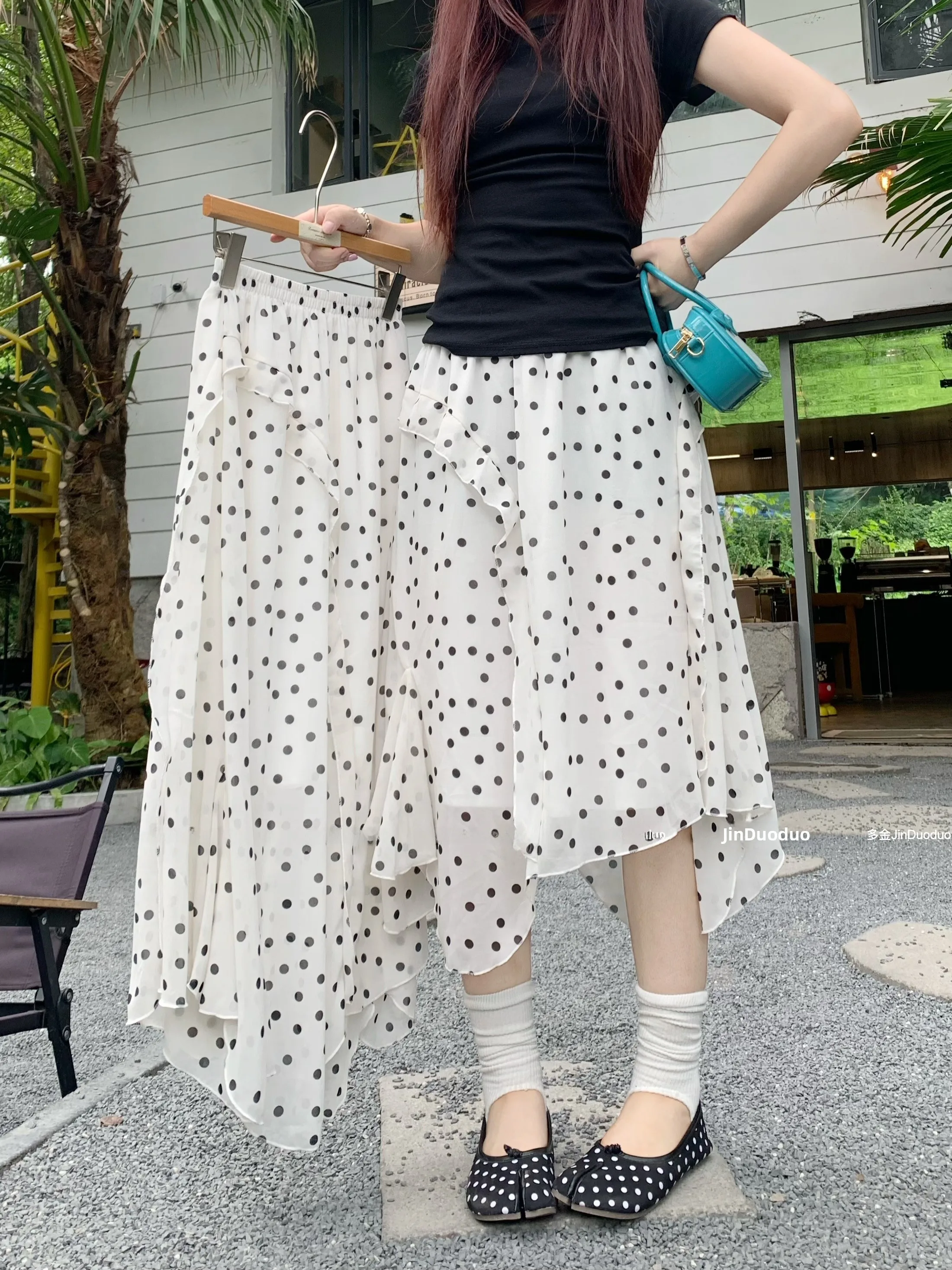 Kumikumi Polka Dot Asymmetrical Midi Skirt A-Line Summer Anti-Aging High Waist Slimming Versatile Women's Skirt Commute Style
Kumikumi Polka Dot Asymmetrical Midi Skirt A-Line Summer Anti-Aging High Waist Slimming Versatile Women's Skirt Commute Style