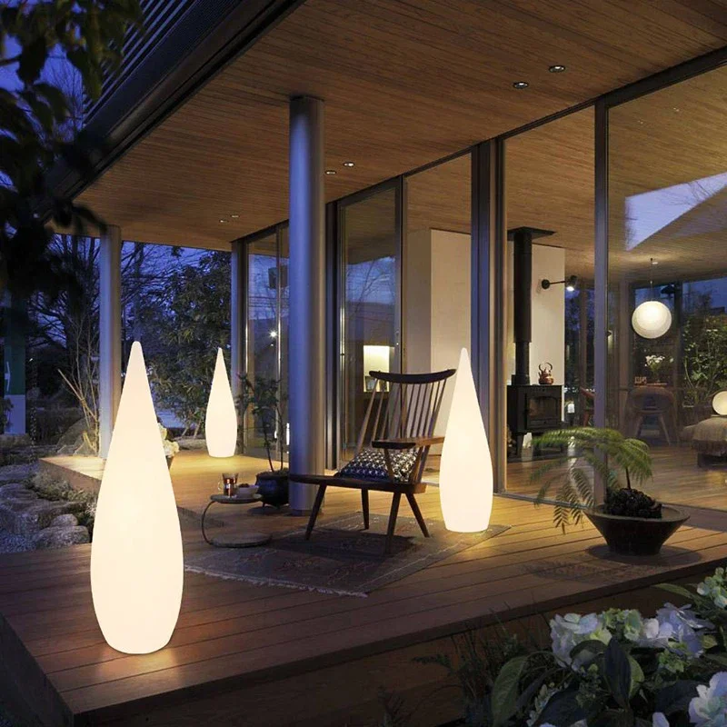 Hotel Restaurant Courtyard Garden Decoration Outdoor Variable Light Emitting Diode Luminous Water Droplet Floor Lamp
Hotel Restaurant Courtyard Garden Decoration Outdoor Variable Light Emitting Diode Luminous Water Droplet Floor Lamp