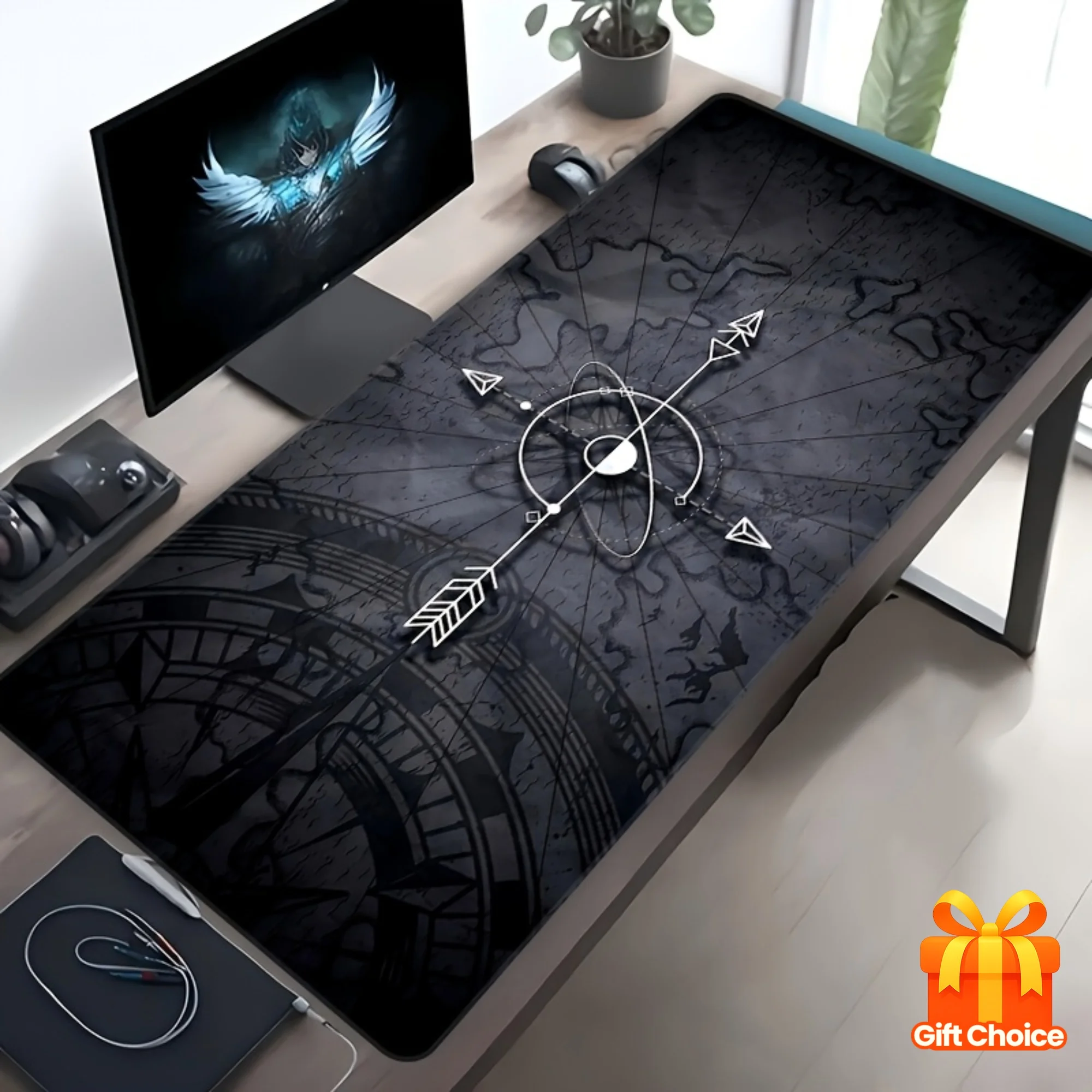 1 шт. Изысканный коврик для мыши в виде компаса — очень большой, высококачественный, с нескользящей резиновой основой, с точной строчкой, с полноцветной HD-печатью
1 шт. Изысканный коврик для мыши в виде компаса — очень большой, высококачественный, с нескользящей резиновой основой, с точной строчкой, с полноцветной HD-печатью