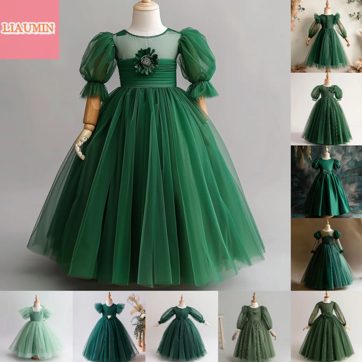 Green Tulle Hand Made Custom Flower Girl Dresses For Wedding Formal Occasion Brithday Party Princess Pageant Skirt New W8-57
Green Tulle Hand Made Custom Flower Girl Dresses For Wedding Formal Occasion Brithday Party Princess Pageant Skirt New W8-57