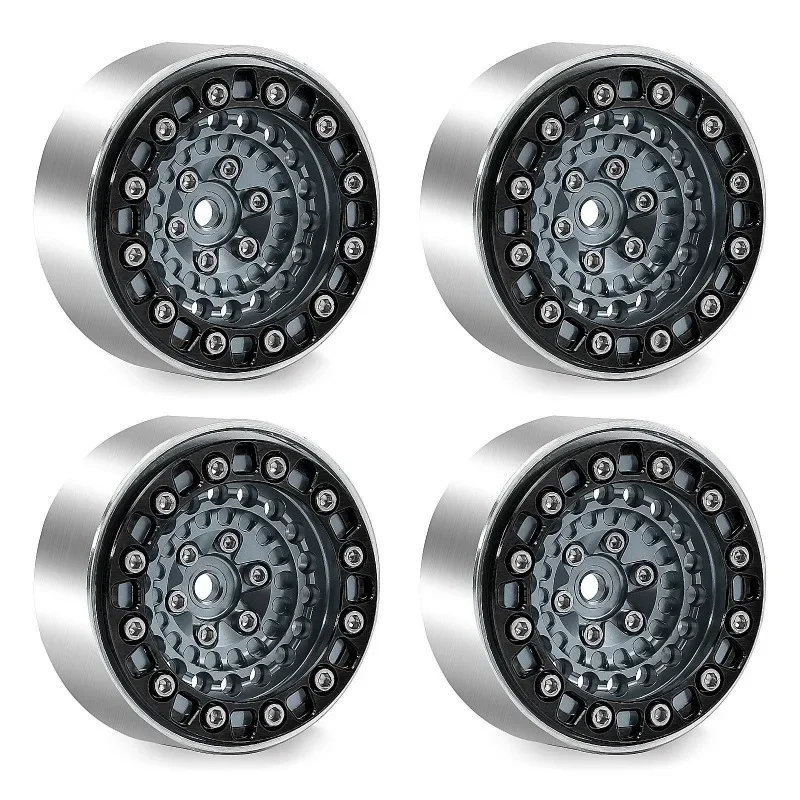 4PCS 1.3 Inch Aluminum Alloy Beadlock Wheel For 1/18 TRX4M SCX24 FCX24 Axial SCX24 AX24 FCX24 RC Crawler Car Upgrade Parts
4PCS 1.3 Inch Aluminum Alloy Beadlock Wheel For 1/18 TRX4M SCX24 FCX24 Axial SCX24 AX24 FCX24 RC Crawler Car Upgrade Parts