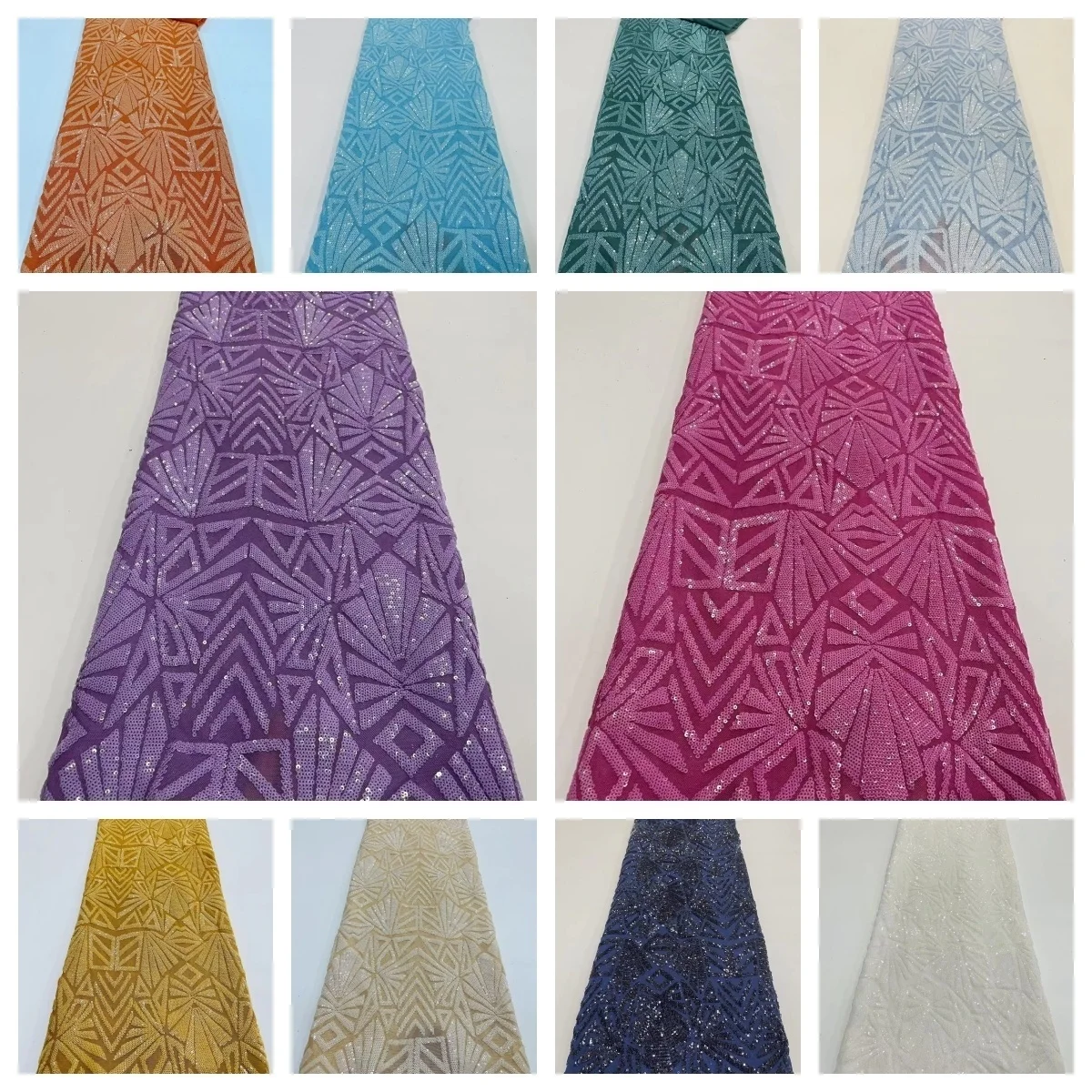 2024 High Quality African Nigerian Tulle Lace Fabric With Sequins Embroidery Sewing Guipure Net Lace Cloth Prom Dresses 5yards
2024 High Quality African Nigerian Tulle Lace Fabric With Sequins Embroidery Sewing Guipure Net Lace Cloth Prom Dresses 5yards