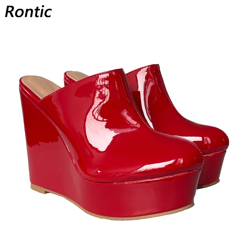 Rontic/женские туфли-лодочки ручной работы на платформе, босоножки на танкетке с круглым носком, великолепные розовые, красные туфли для вечеринок, женские американские большие размеры 5-20
Rontic/женские туфли-лодочки ручной работы на платформе, босоножки на танкетке с круглым носком, великолепные розовые, красные туфли для вечеринок, женские американские большие размеры 5-20