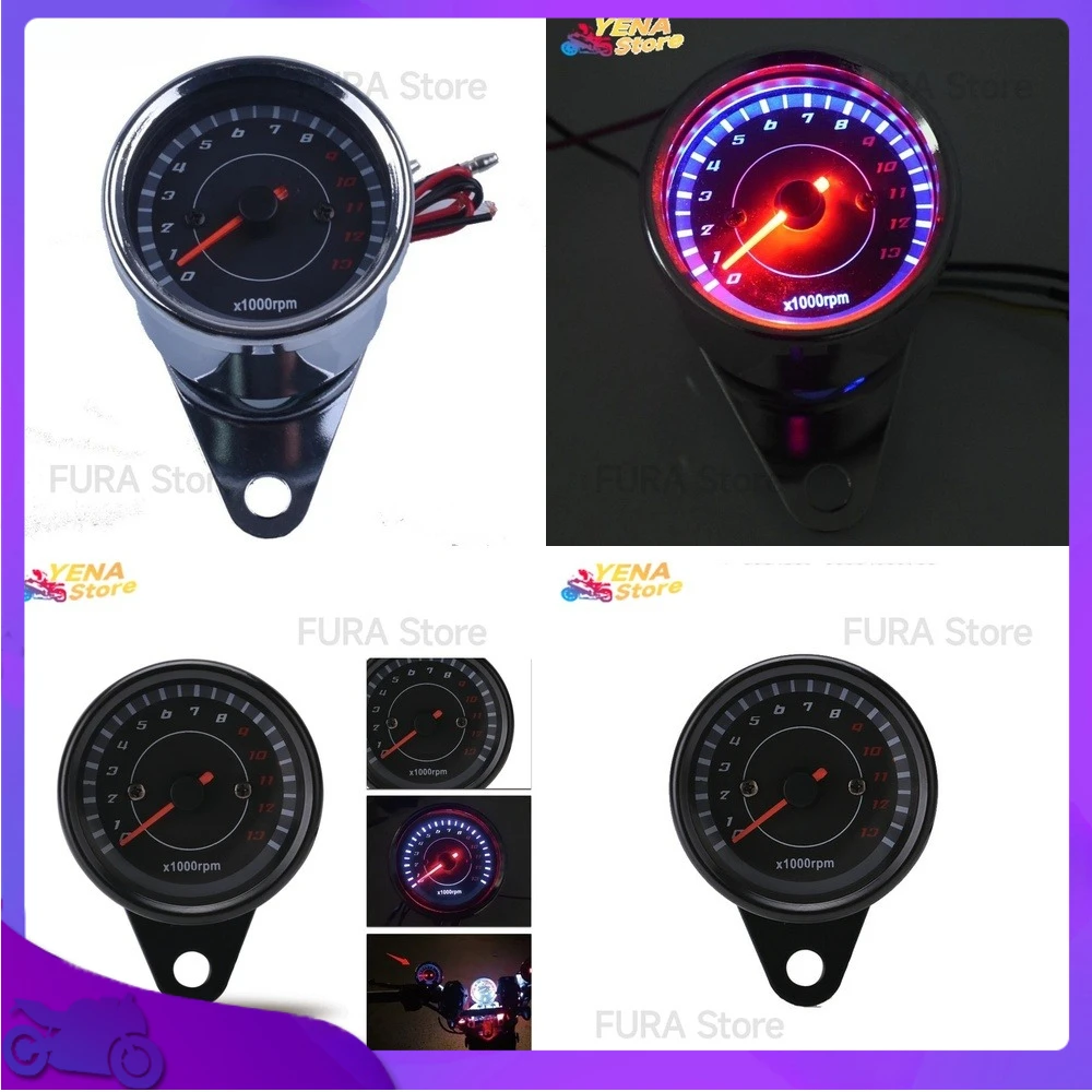 Universal Motorcycle LED Backlit Speedometer Odometer Gauge with Night Glow Tachometer for Engine RPM Digital Display
Universal Motorcycle LED Backlit Speedometer Odometer Gauge with Night Glow Tachometer for Engine RPM Digital Display