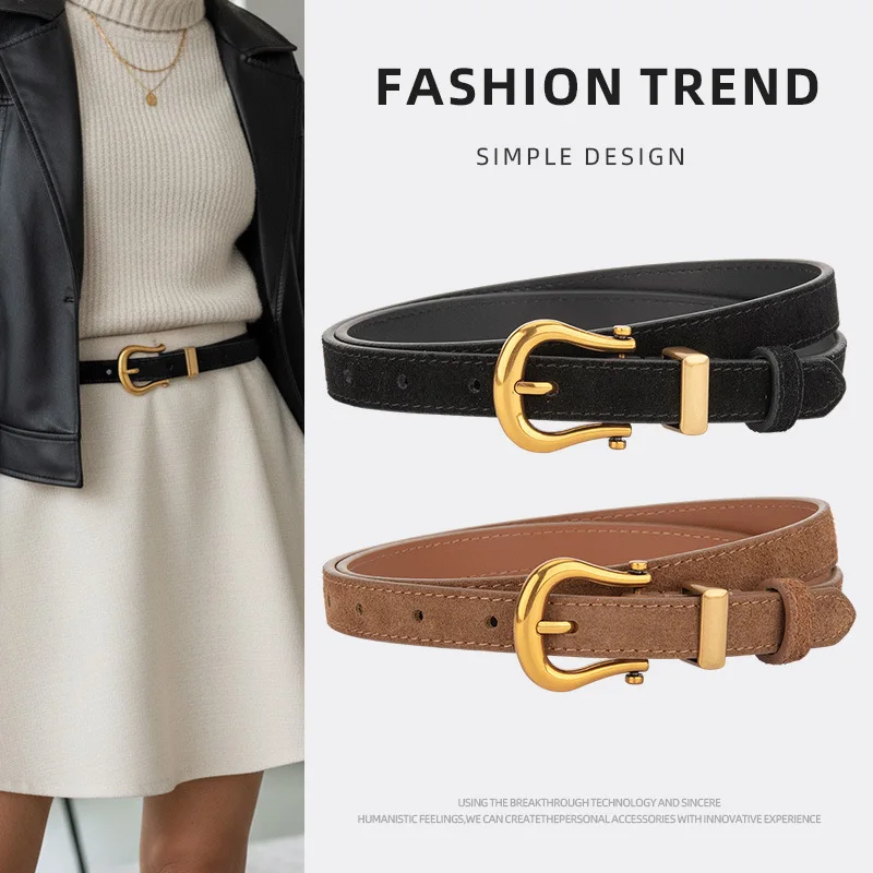 New Women's Frosted Suede Fashionable Korean Belts Version Paired with Jeans and Trousers,Waist Cinching Decorative Belt
New Women's Frosted Suede Fashionable Korean Belts Version Paired with Jeans and Trousers,Waist Cinching Decorative Belt