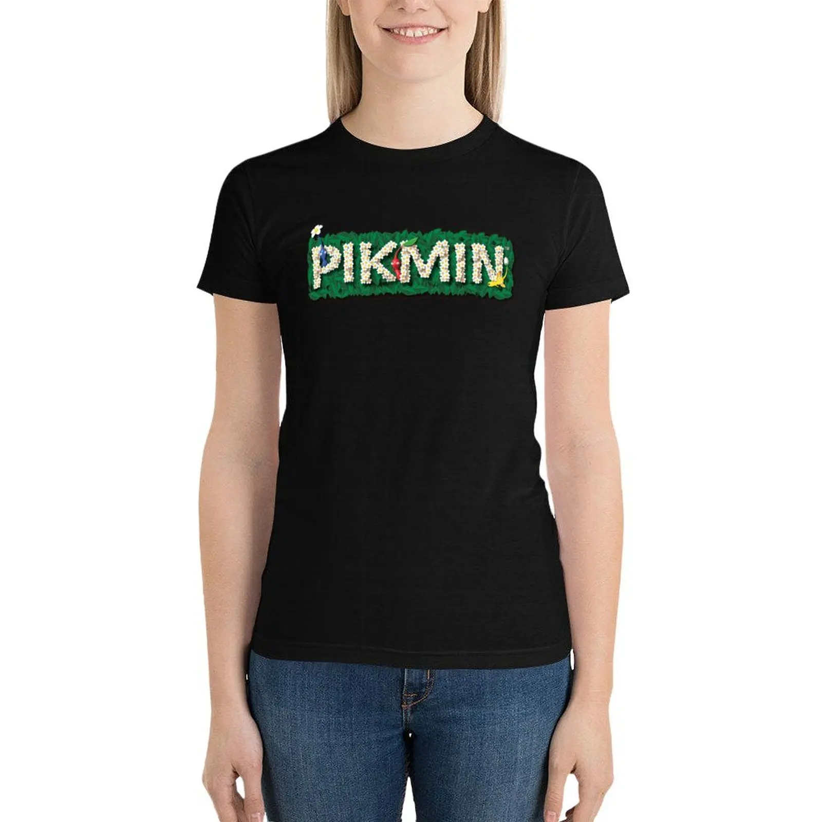 Футболка с логотипом Pikmin, блузка, милая одежда, винтажная одежда, забавные женские топы
Футболка с логотипом Pikmin, блузка, милая одежда, винтажная одежда, забавные женские топы