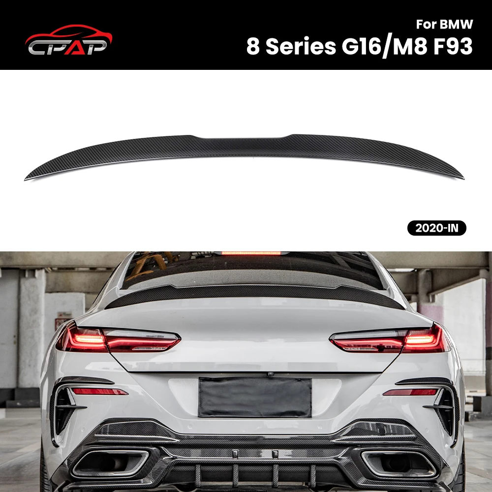 Настоящее сухое углеродное волокно, задний спойлер на крышу, крыло для BMW 8 серии G16 M8 F93 MP Style 2020-IN, автомобильные спойлеры
Настоящее сухое углеродное волокно, задний спойлер на крышу, крыло для BMW 8 серии G16 M8 F93 MP Style 2020-IN, автомобильные спойлеры
