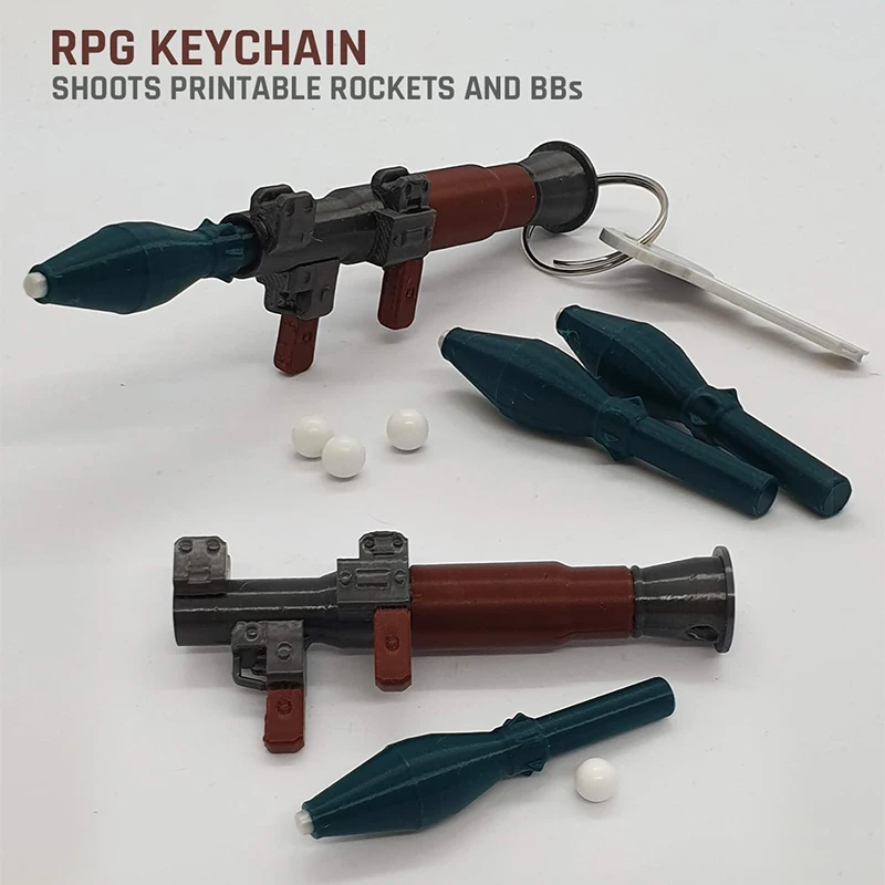 RPG Bazooka Keychain Model Military Fan Multifunctional Soft Bullet Toys 1:10 Mini Launcher Tactical Pendant Boys Birthday Gift
RPG Bazooka Keychain Model Military Fan Multifunctional Soft Bullet Toys 1:10 Mini Launcher Tactical Pendant Boys Birthday Gift