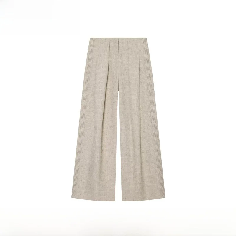 Fashionable Straight Leg Pants Simple Stitching ZR Style New Arrival Women's Casual Trousers Summer 2026 Natural Waist Polyes...
Fashionable Straight Leg Pants Simple Stitching ZR Style New Arrival Women's Casual Trousers Summer 2026 Natural Waist Polyes...