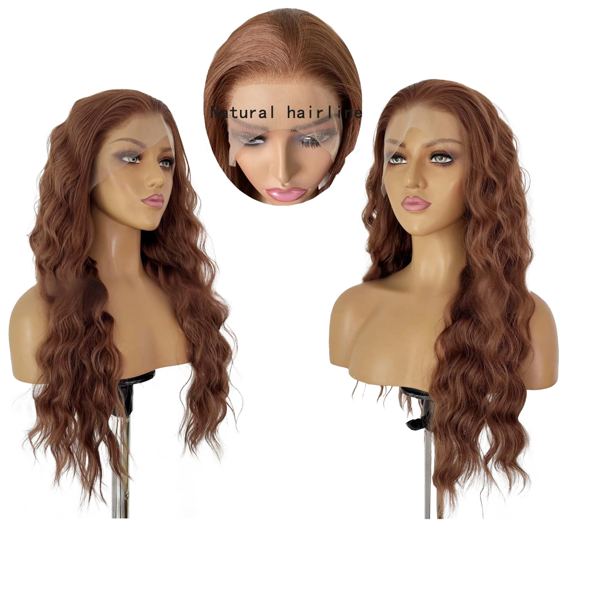 The New 14-26 Inch Light Brown Wavy 13x4 Front Lace Synthetic Hair Is Suitable For Women To Wear In Daily Life As A High-End Wig
The New 14-26 Inch Light Brown Wavy 13x4 Front Lace Synthetic Hair Is Suitable For Women To Wear In Daily Life As A High-End Wig