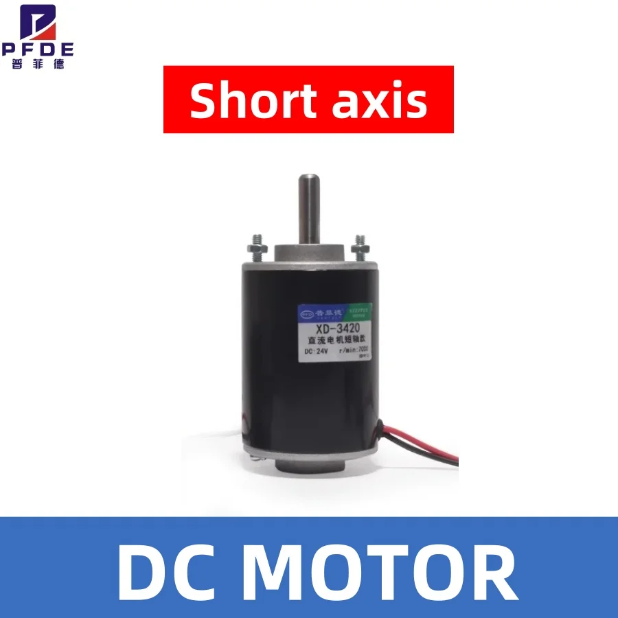 Высокомоментный двигатель постоянного тока с короткой осью 12В/24В, мини-двигатель с постоянными магнитами, генератор для DIY-проектов, CW/CCW, XD-3420
Высокомоментный двигатель постоянного тока с короткой осью 12В/24В, мини-двигатель с постоянными магнитами, генератор для DIY-проектов, CW/CCW, XD-3420