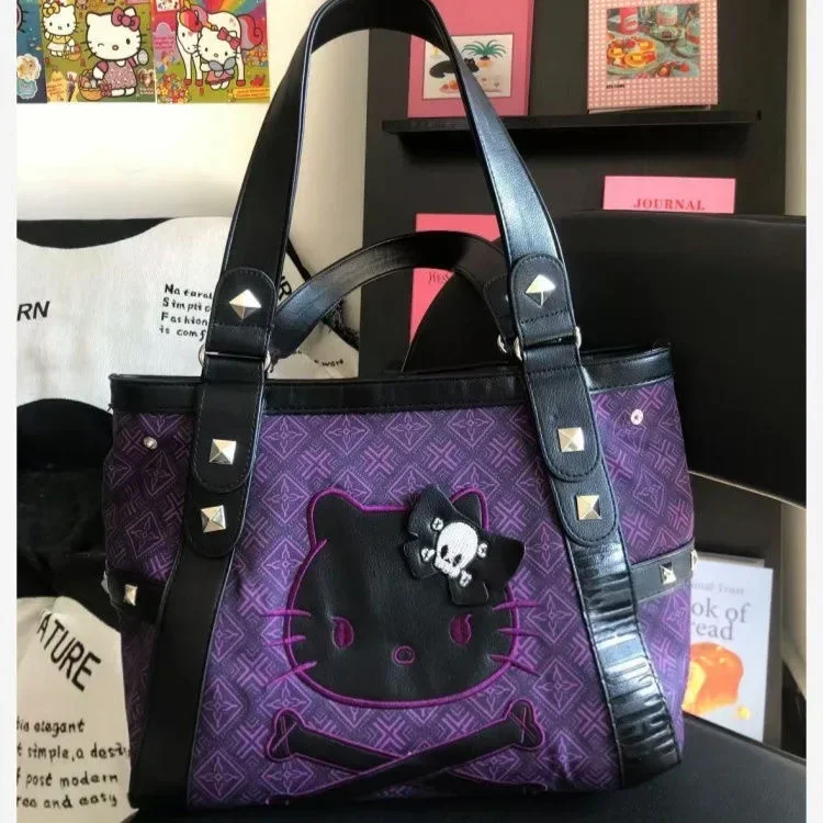 Y2K Women Shoulder Bag Black Kitty Cartoon Trendy Handbag Fashion Large Capacity Casual Use Versatile Tote Bag 
Y2K Women Shoulder Bag Black Kitty Cartoon Trendy Handbag Fashion Large Capacity Casual Use Versatile Tote Bag