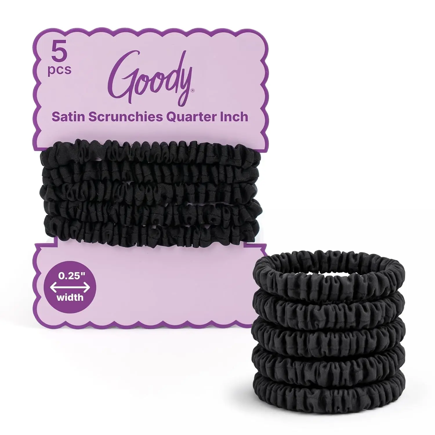 Quarter Inch Satin Scrunchies, Frizz Control, No Damage, Gentle Hold, Secure & Creaseless, for All
Quarter Inch Satin Scrunchies, Frizz Control, No Damage, Gentle Hold, Secure & Creaseless, for All
