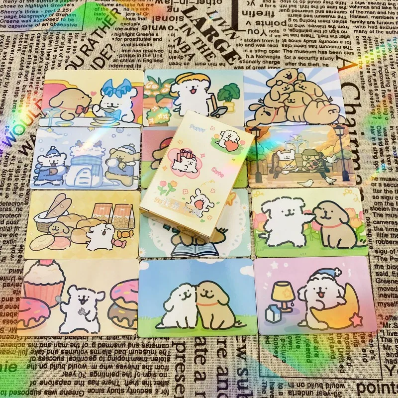 cute puppy laser small card 55 exquisite boxed giftscartoon peripheral rounded corner card greeting cards postcards
cute puppy laser small card 55 exquisite boxed giftscartoon peripheral rounded corner card greeting cards postcards