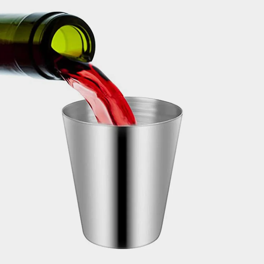 10pcs Stainless Steel Drinking Cups Beverage Mugs Portable Stackable Beer Cups for Camping Travel Reusable Light Weight Food
10pcs Stainless Steel Drinking Cups Beverage Mugs Portable Stackable Beer Cups for Camping Travel Reusable Light Weight Food
