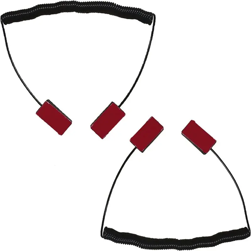 B14C Retractable Remote Control Tether 2 Pieces Cable Lock Remote Rescue Leash Security Device