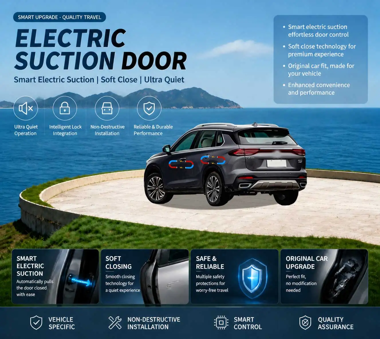Car-Specific Auto Soft Close Door & Electric Tailgate Modification Kit for GAC GS5 2nd Gen Dodge Journey 2018-2020
Car-Specific Auto Soft Close Door & Electric Tailgate Modification Kit for GAC GS5 2nd Gen Dodge Journey 2018-2020