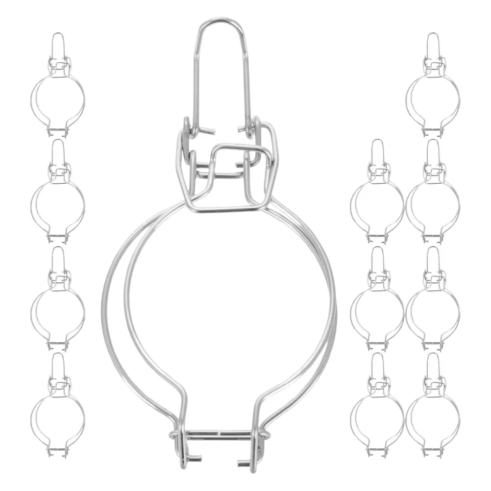 12Pcs High-Quality Stainless Steel Jar Clips Unique Spring Sealing for Wide Mouth Glass Jars Kitchen Storage Solutions
12Pcs High-Quality Stainless Steel Jar Clips Unique Spring Sealing for Wide Mouth Glass Jars Kitchen Storage Solutions